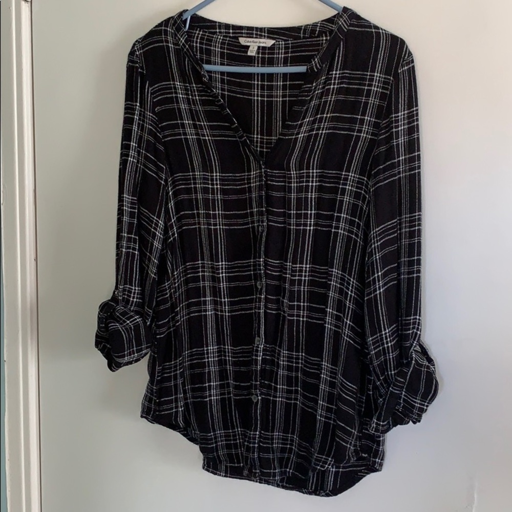 Calvin Klein soft flannel button down